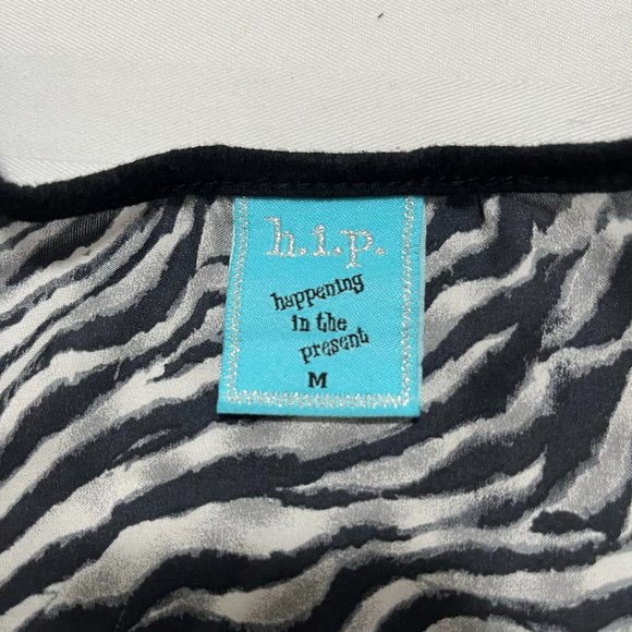 H.I.P Happening in the Present Zebra Print Top Size M - Picture 6 of 6